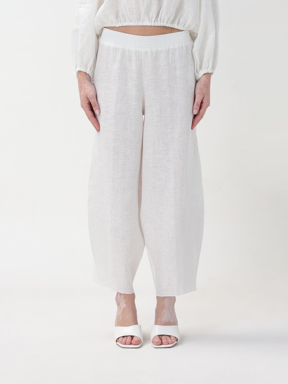 Liviana Conti Pants Woman color White