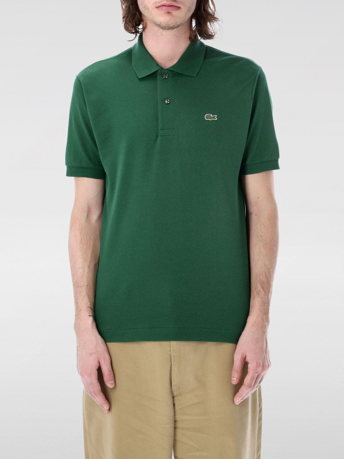 Lacoste Polo Shirt Men color Grass Green