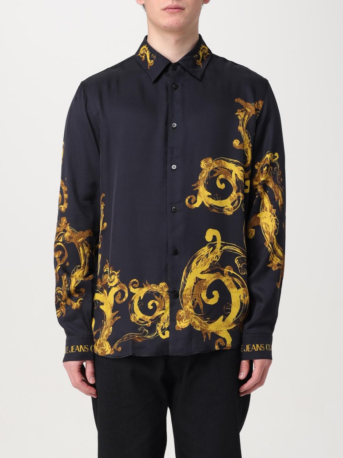 Versace Jeans Couture Shirt Men color Black