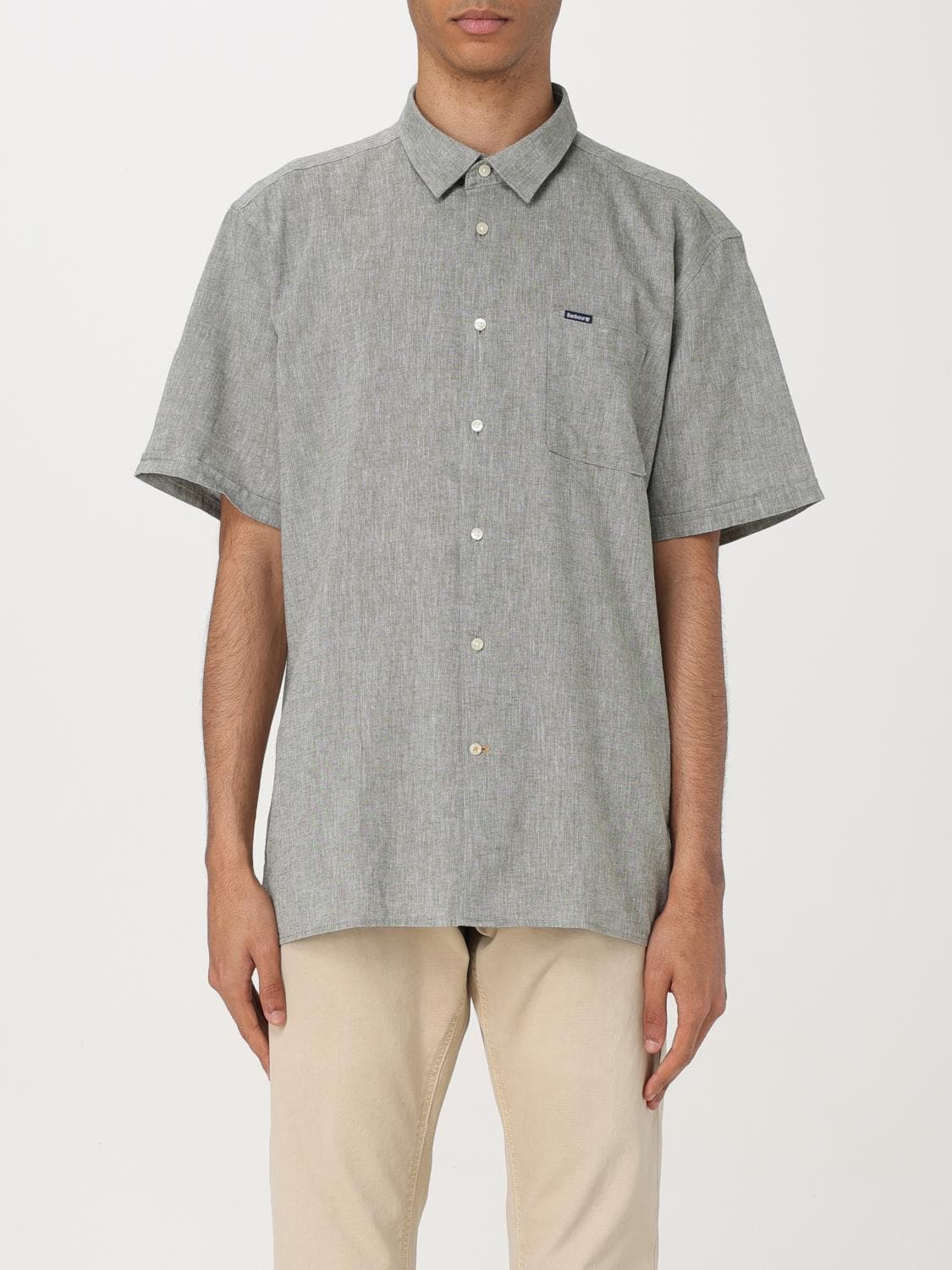 Barbour Shirt Men color Olive