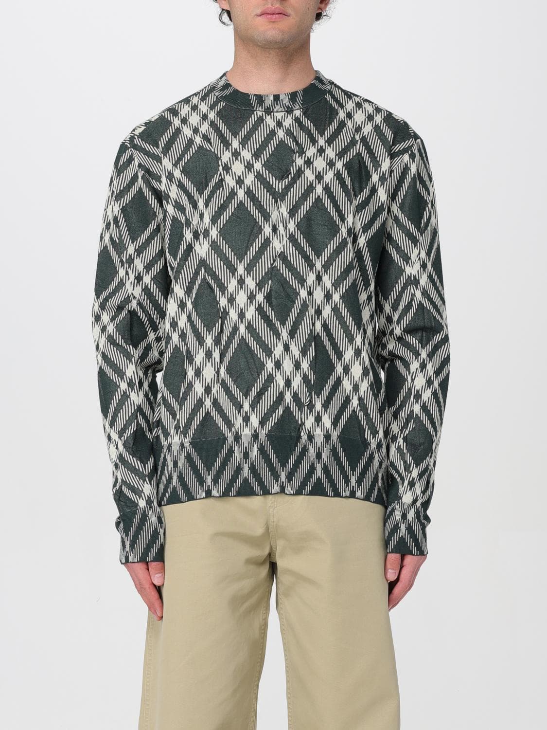 Burberry Sweater Men color Green
