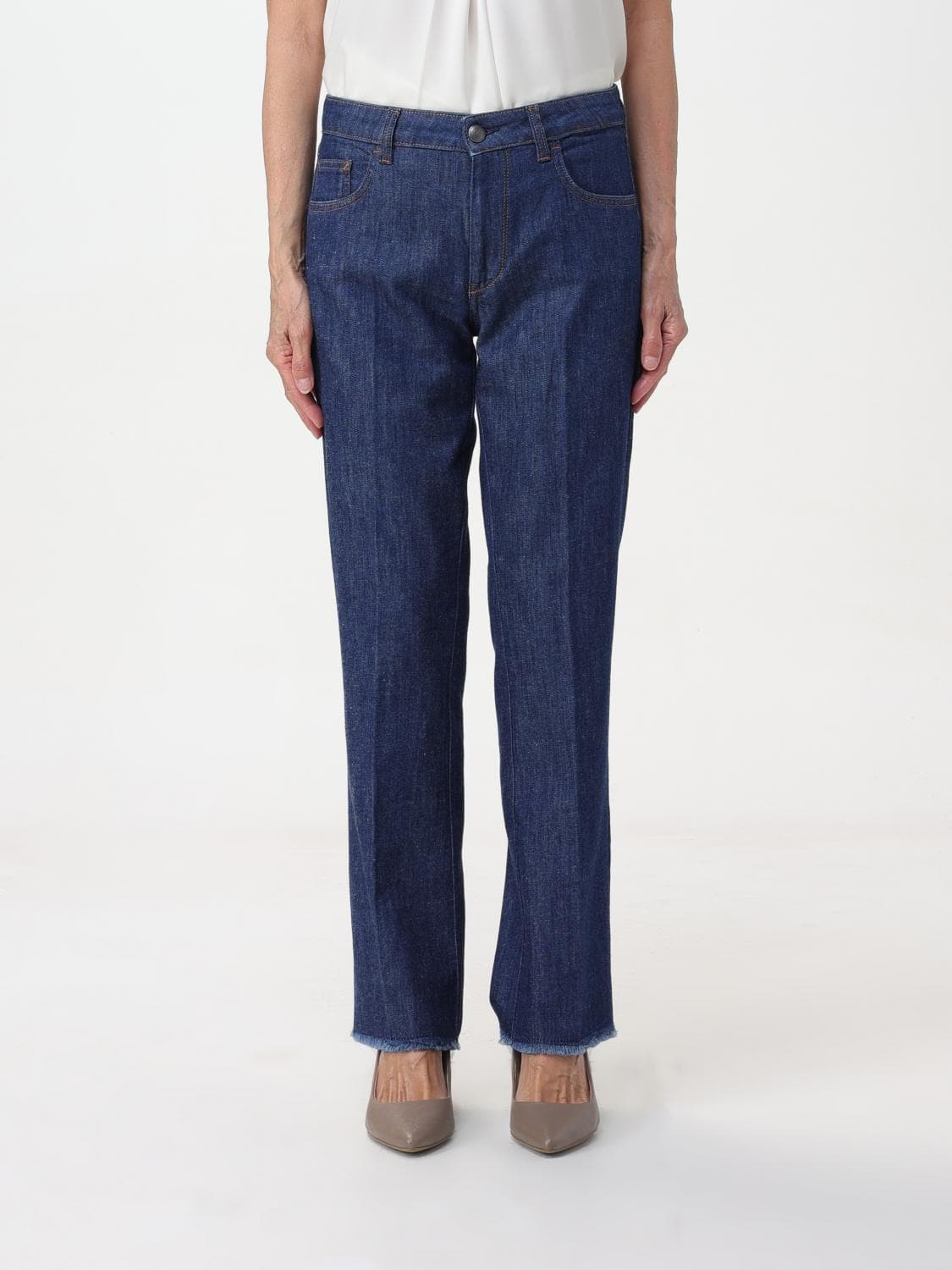 Fay Jeans Woman color Blue 1