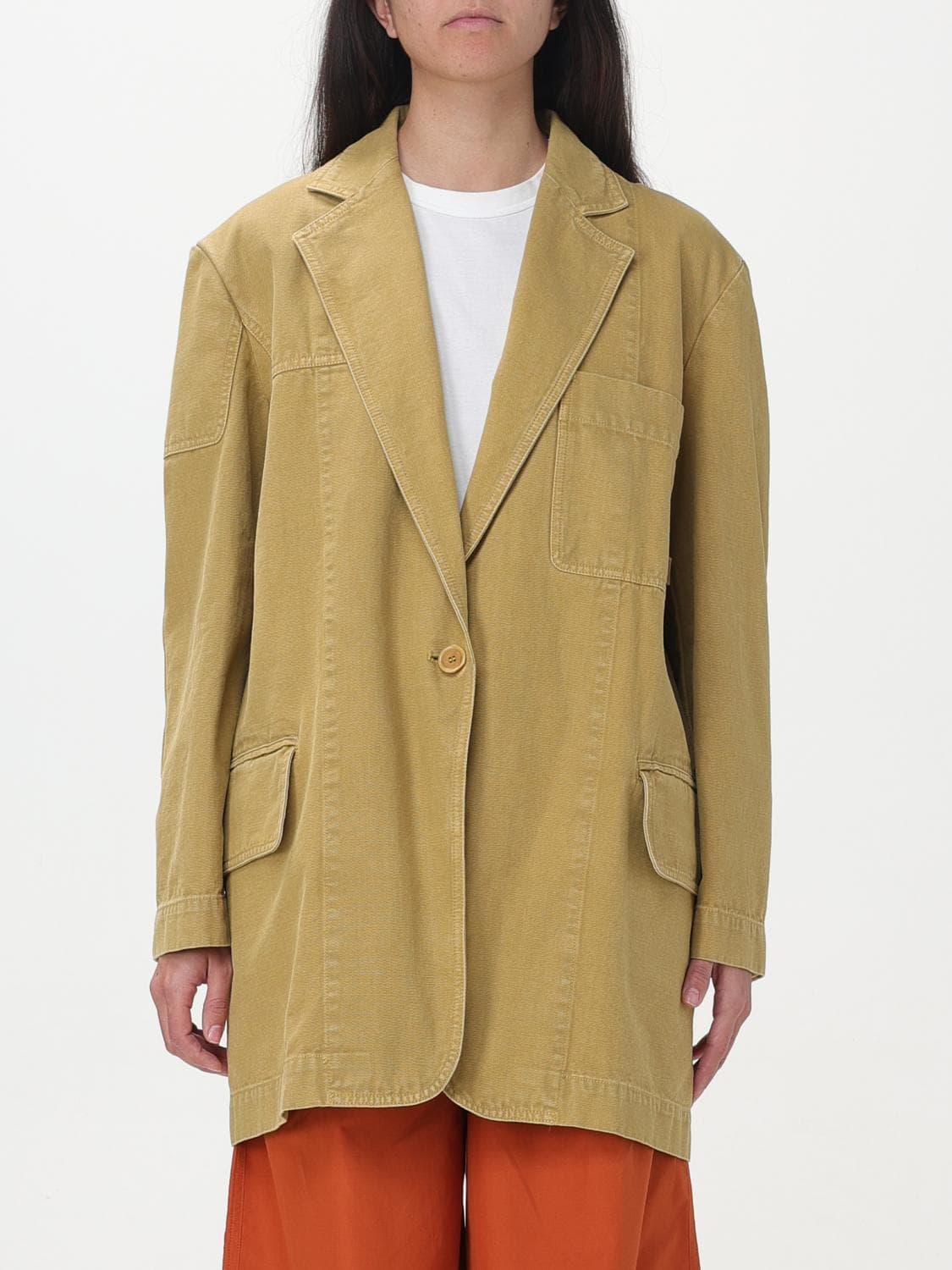 Max Mara Jacket Woman color Mustard
