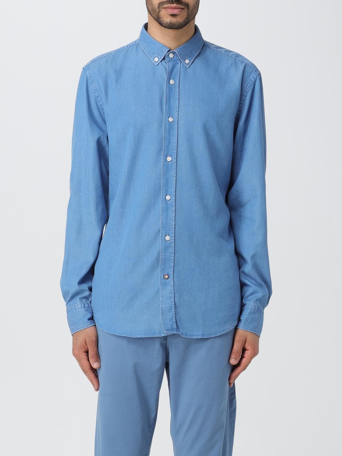 Boss Shirt Men color Navy · 40