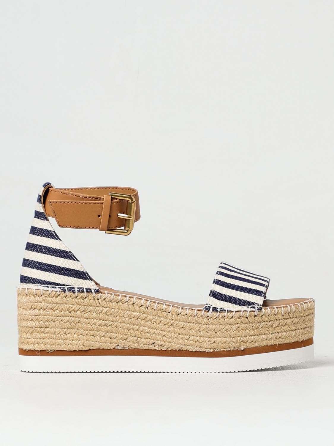 See By Chloé Wedge Shoes Woman color Blue