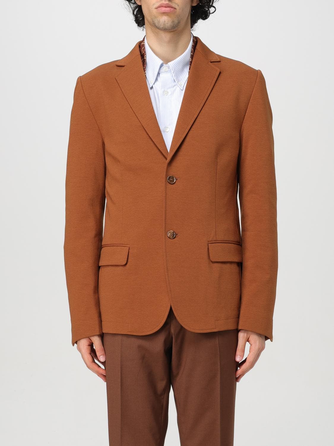 Daniele Alessandrini Jacket Men color Tobacco