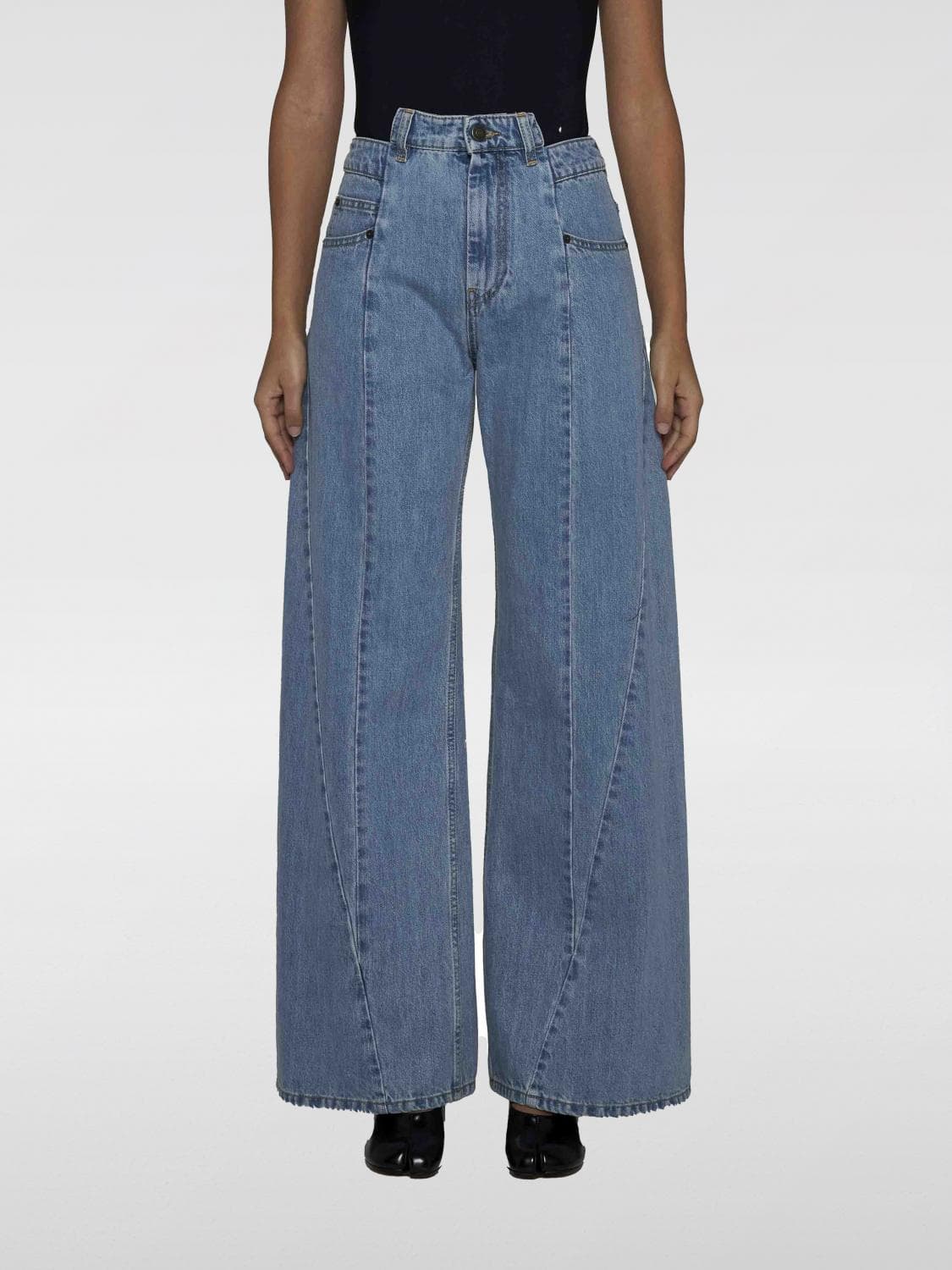 Maison Margiela Jeans Woman color Denim