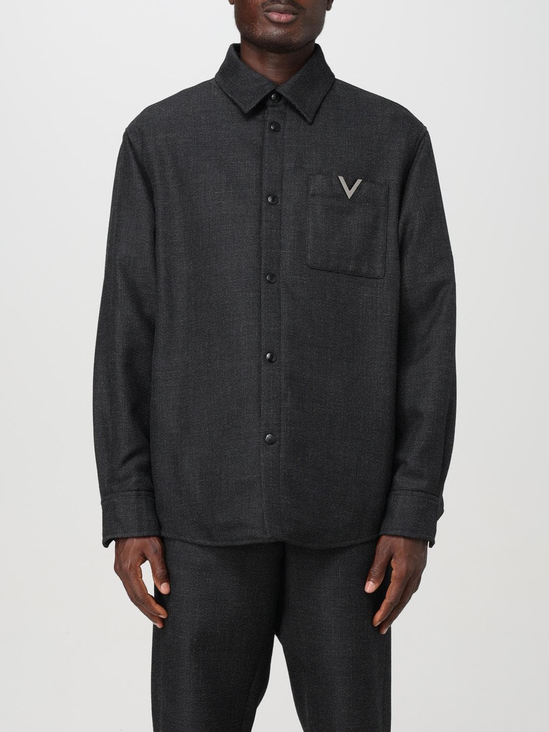 Valentino Jacket Men color Grey