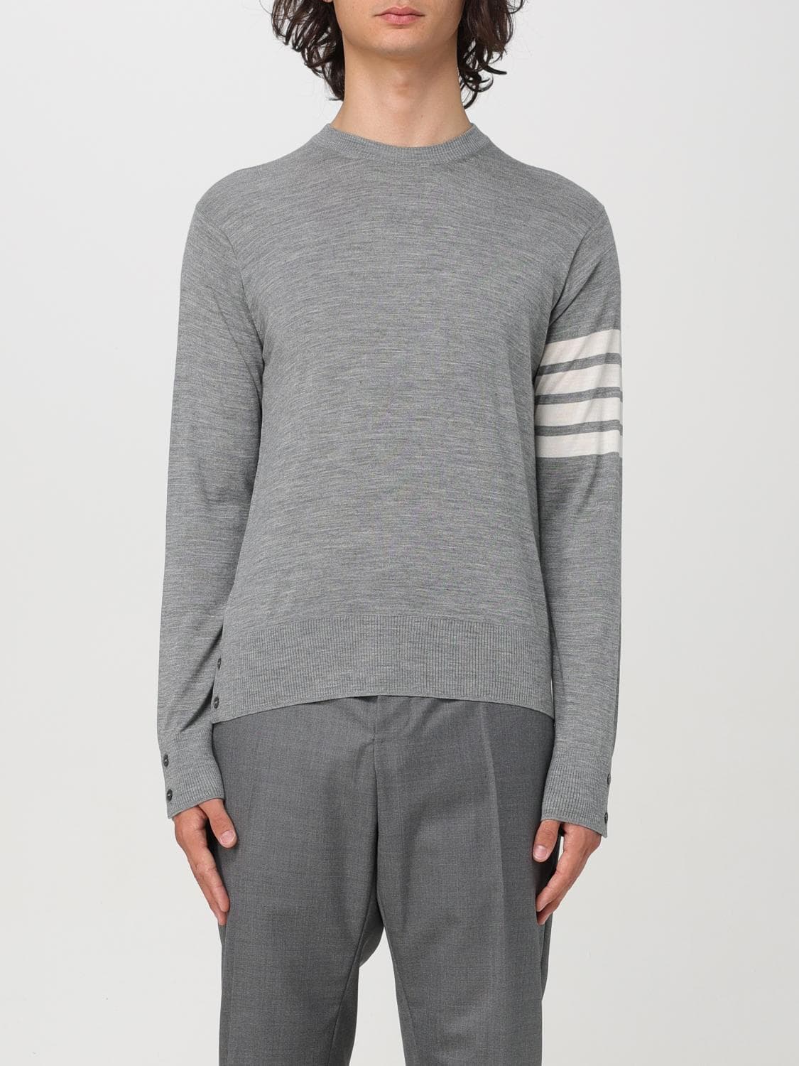 Thom Browne Sweater Men color Mouse Grey