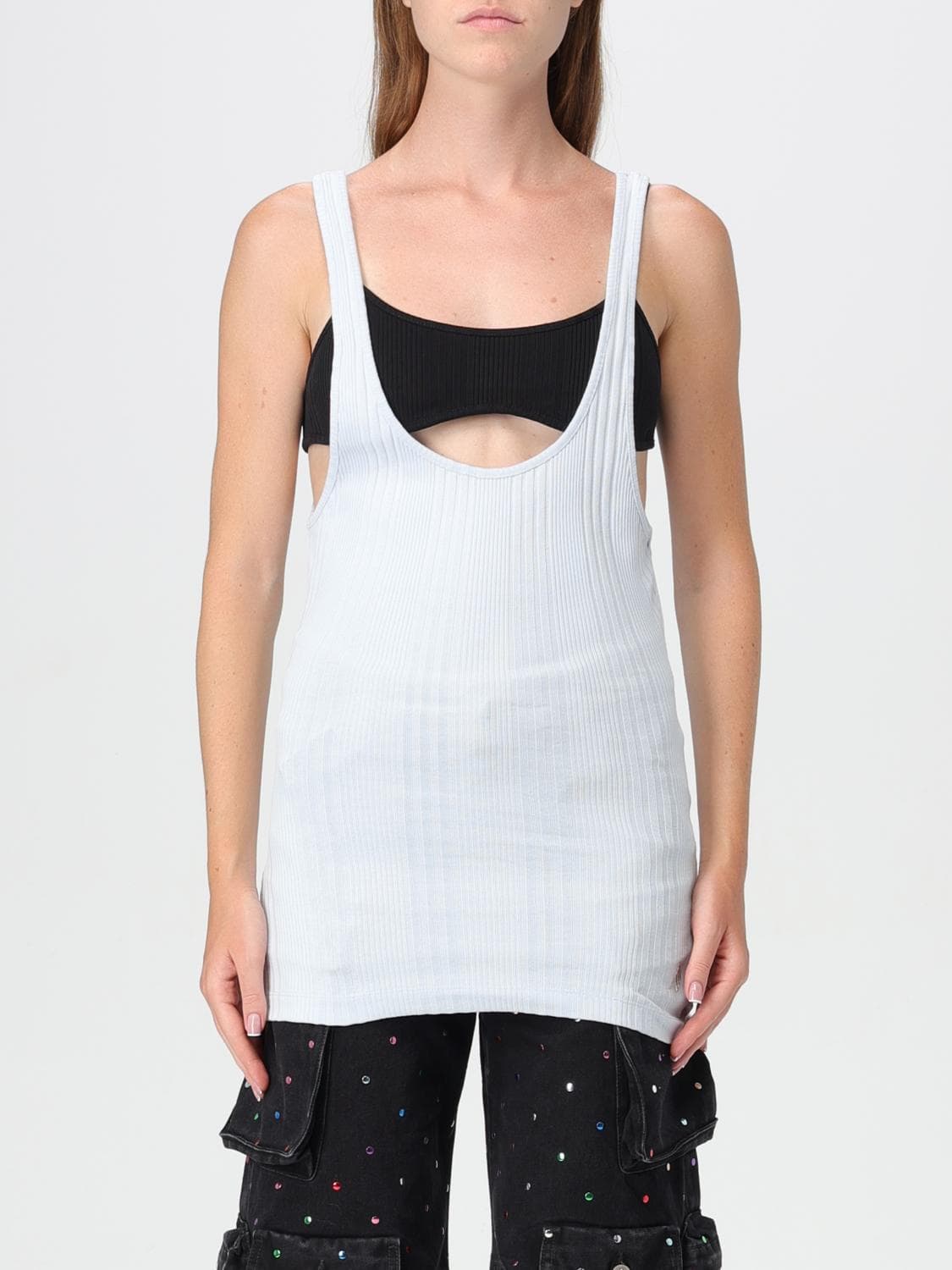 The Attico Top Woman color Sky