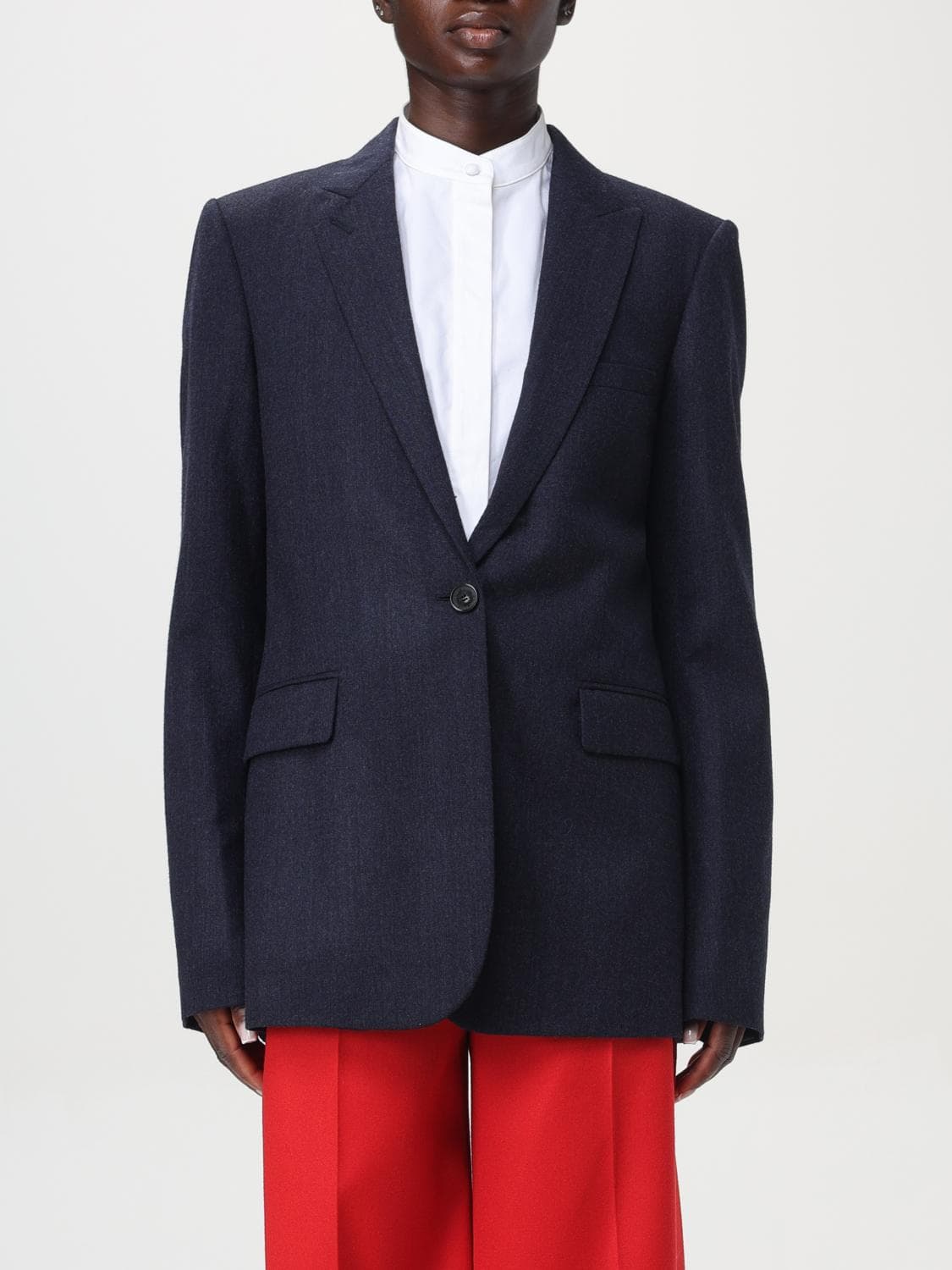 Stella Mccartney Jacket Woman color Blue · 42