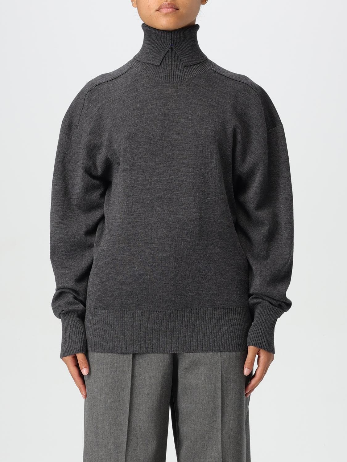Burberry Sweater Woman color Grey · M