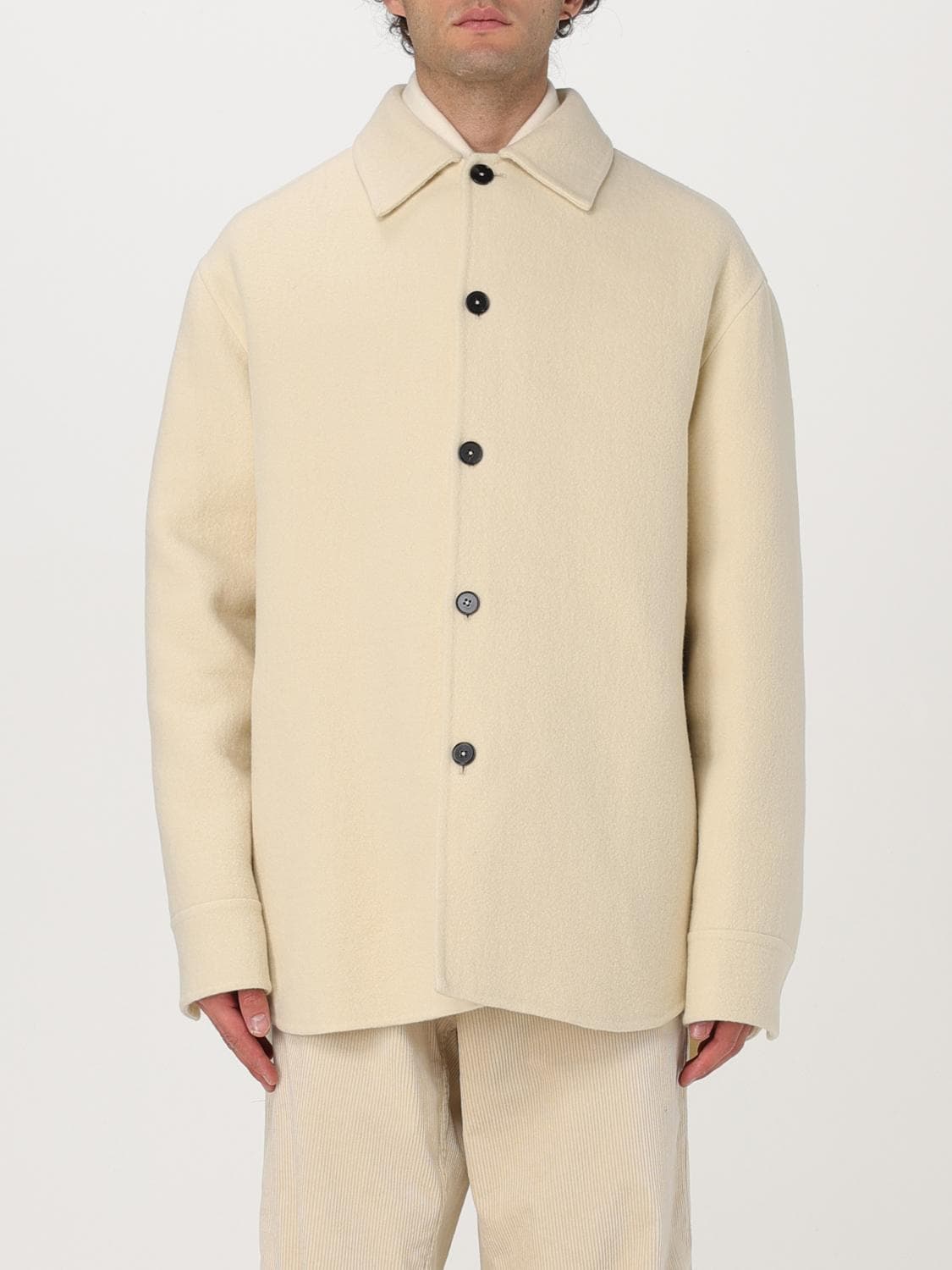 Jil Sander Coat Men color Beige · 50