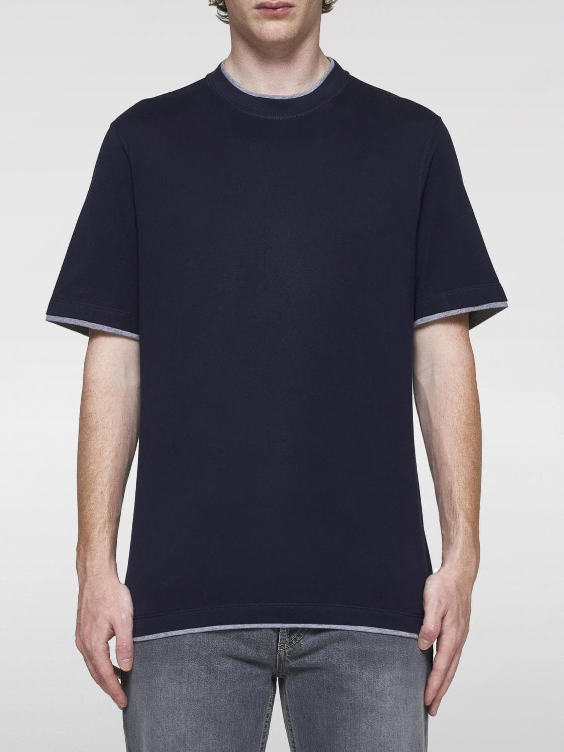 Brunello Cucinelli T-Shirt Men color Navy