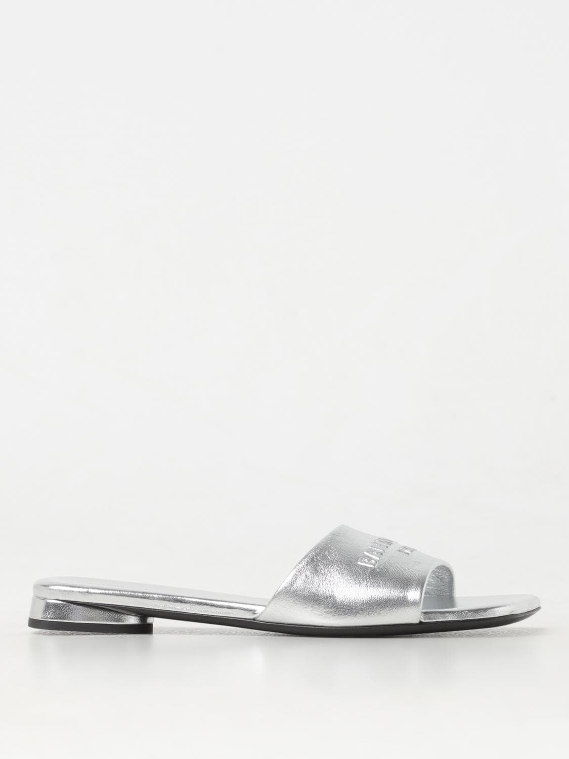 Balenciaga Flat Sandal Woman color Silver