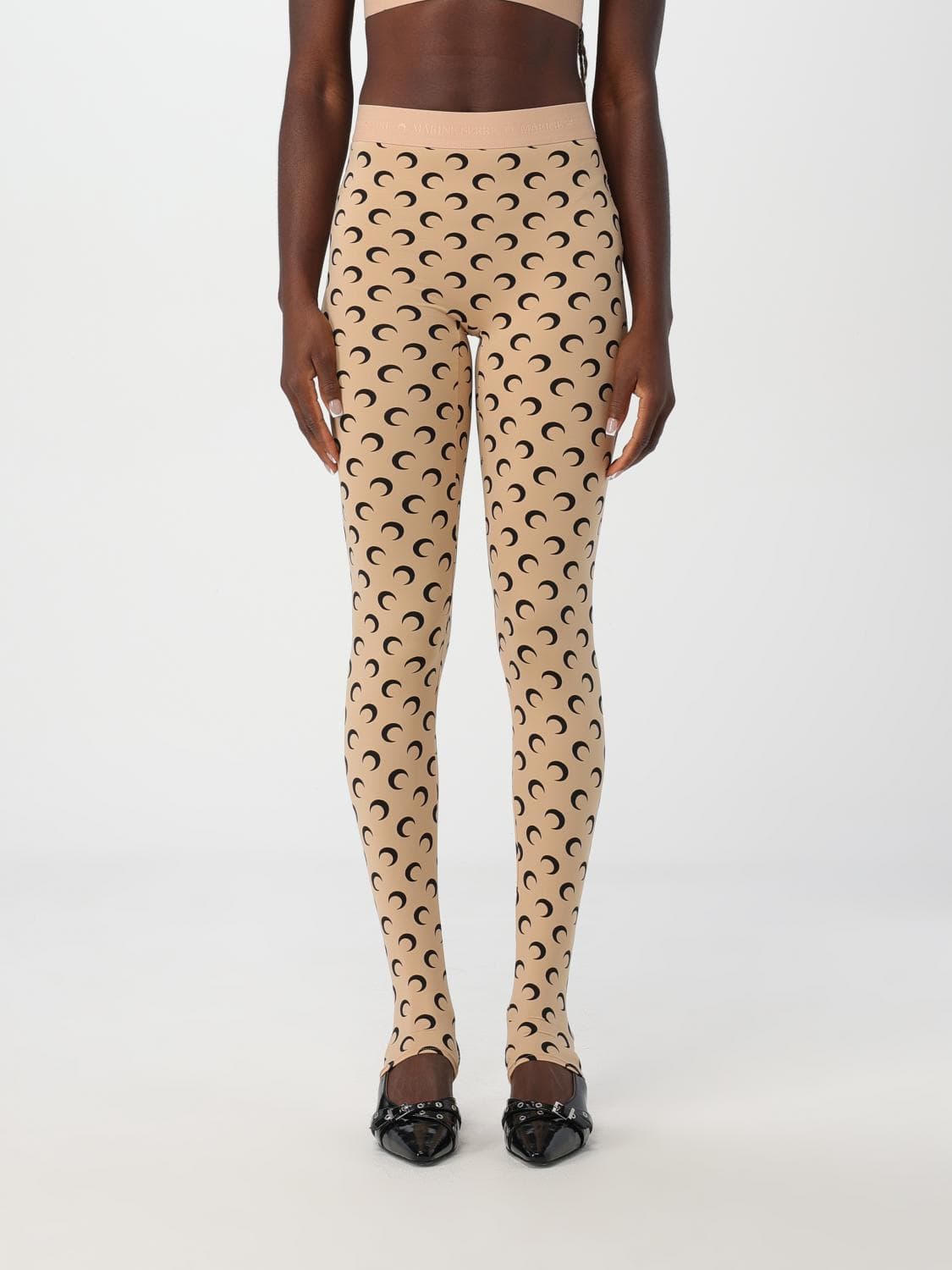 Marine Serre Pants Woman color Beige
