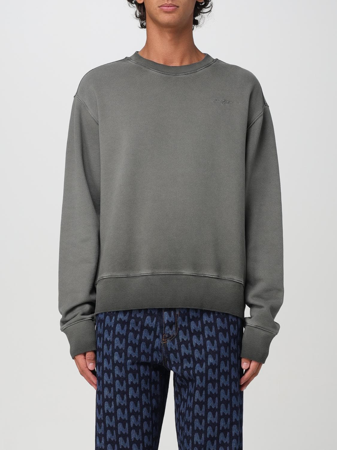 Msgm Sweatshirt Men color Charcoal