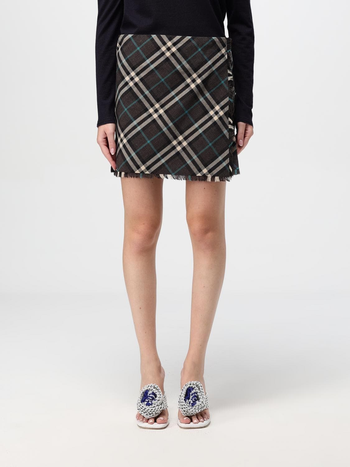 Burberry Skirt Woman color Green