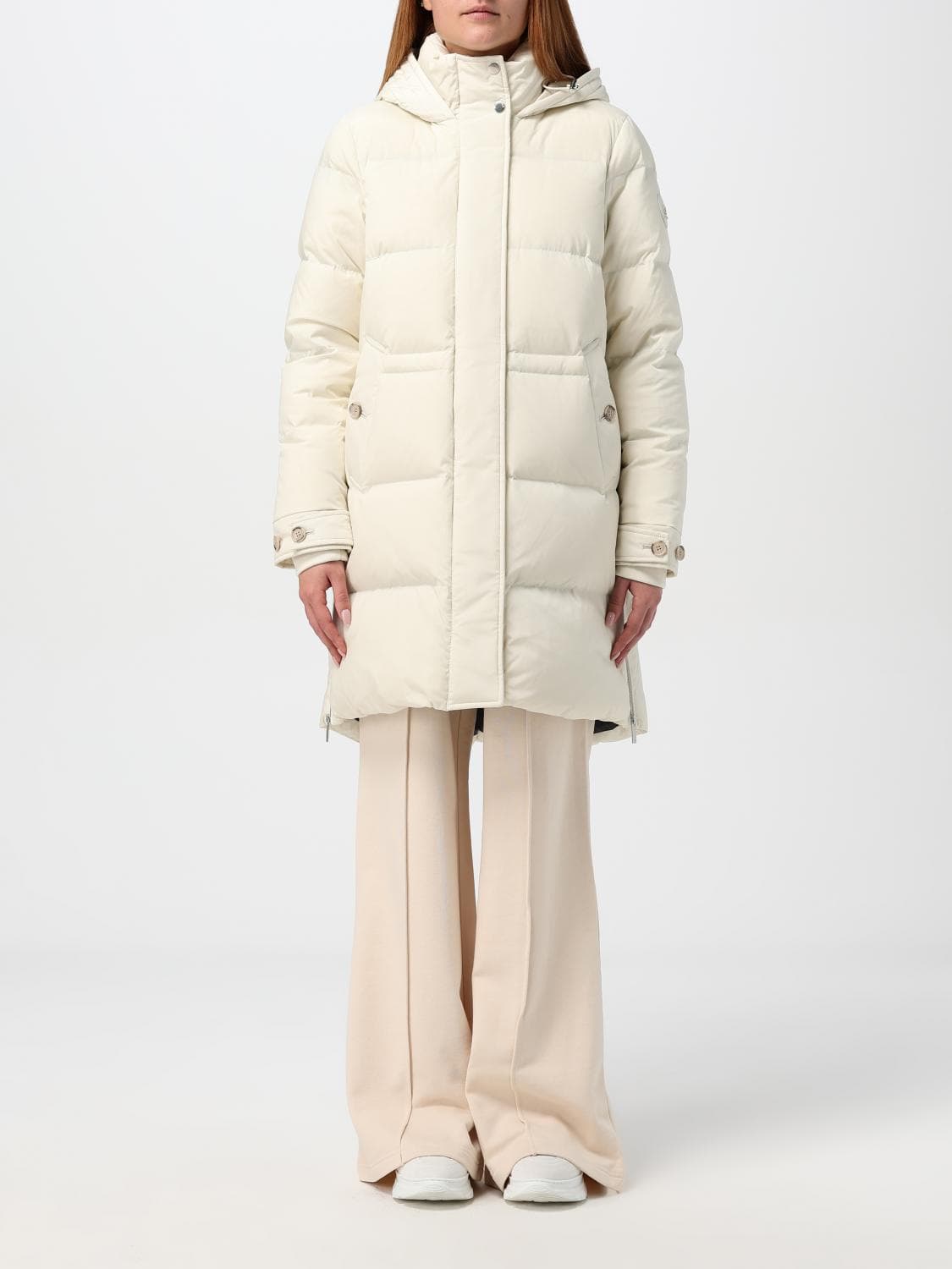 Woolrich Coat Woman color Cream