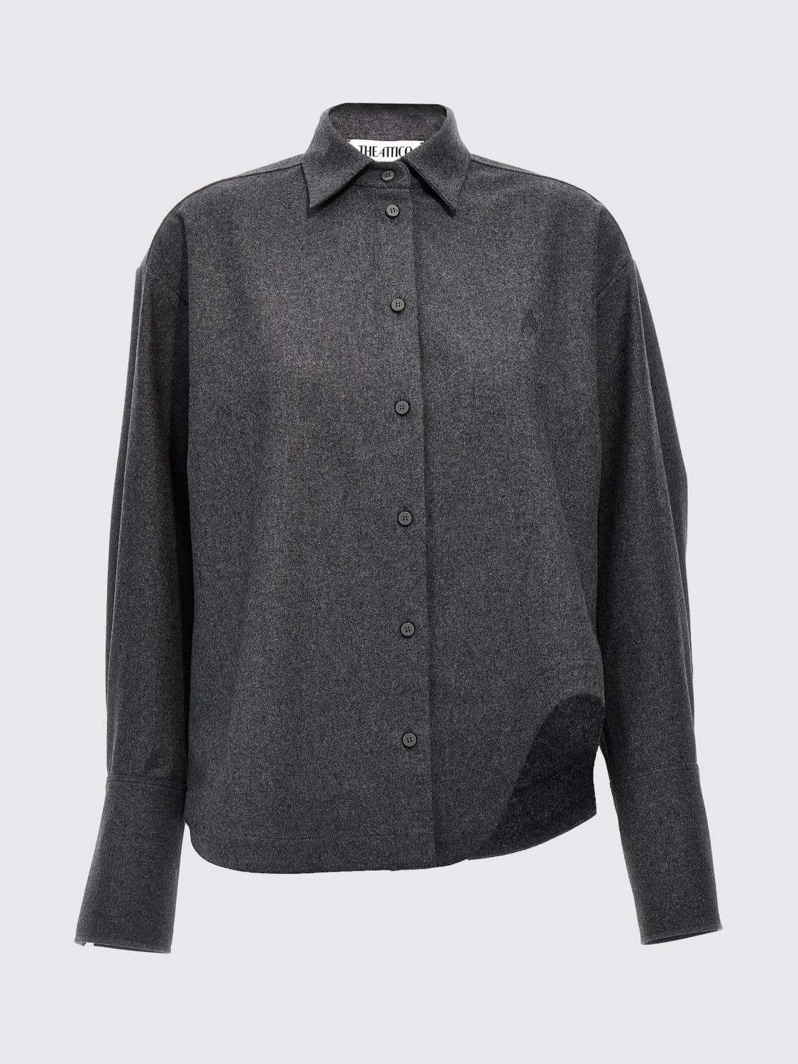 The Attico Shirt Woman color Grey · 42