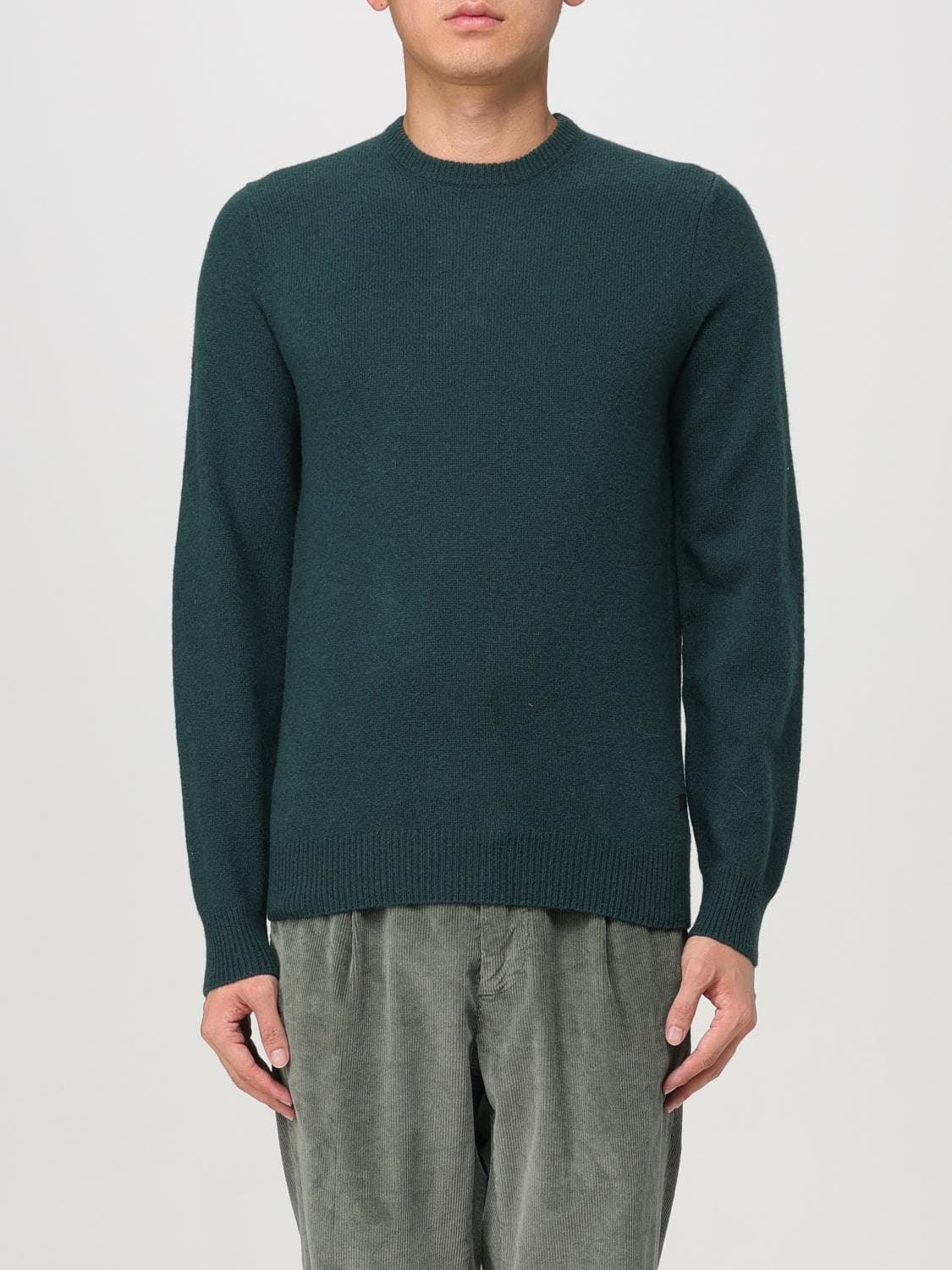 Barbour Sweater Men color Moss Green · L