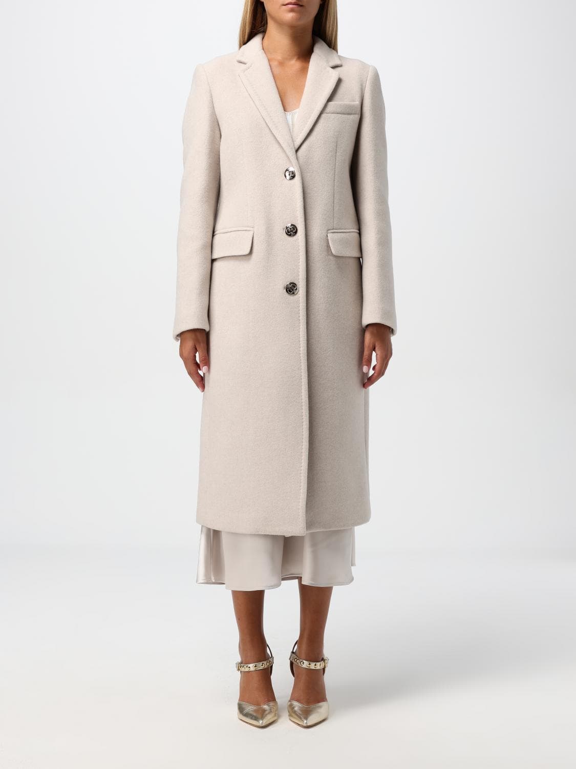 Liu Jo Coat Woman color Beige