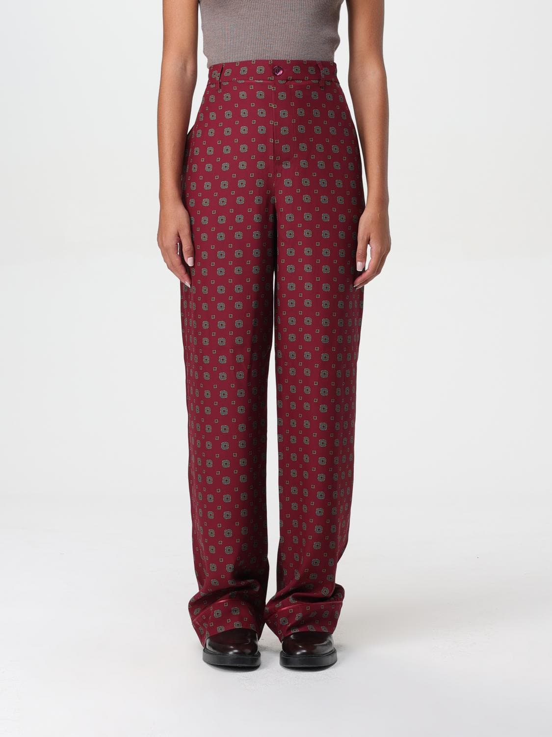 Moschino Couture Pants Woman color Burgundy