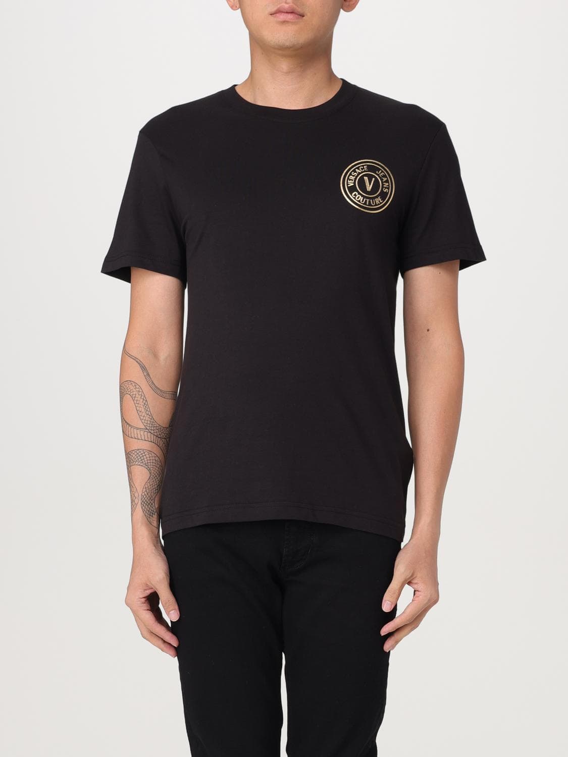 Versace Jeans Couture T-Shirt Men color Gold