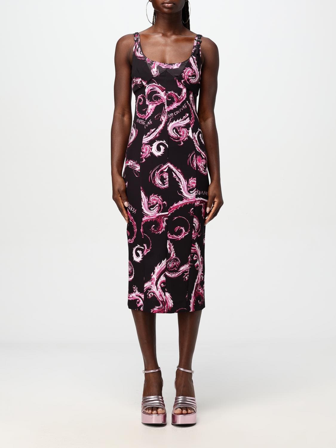 Versace Jeans Couture Dress Woman color Black 1 · 40