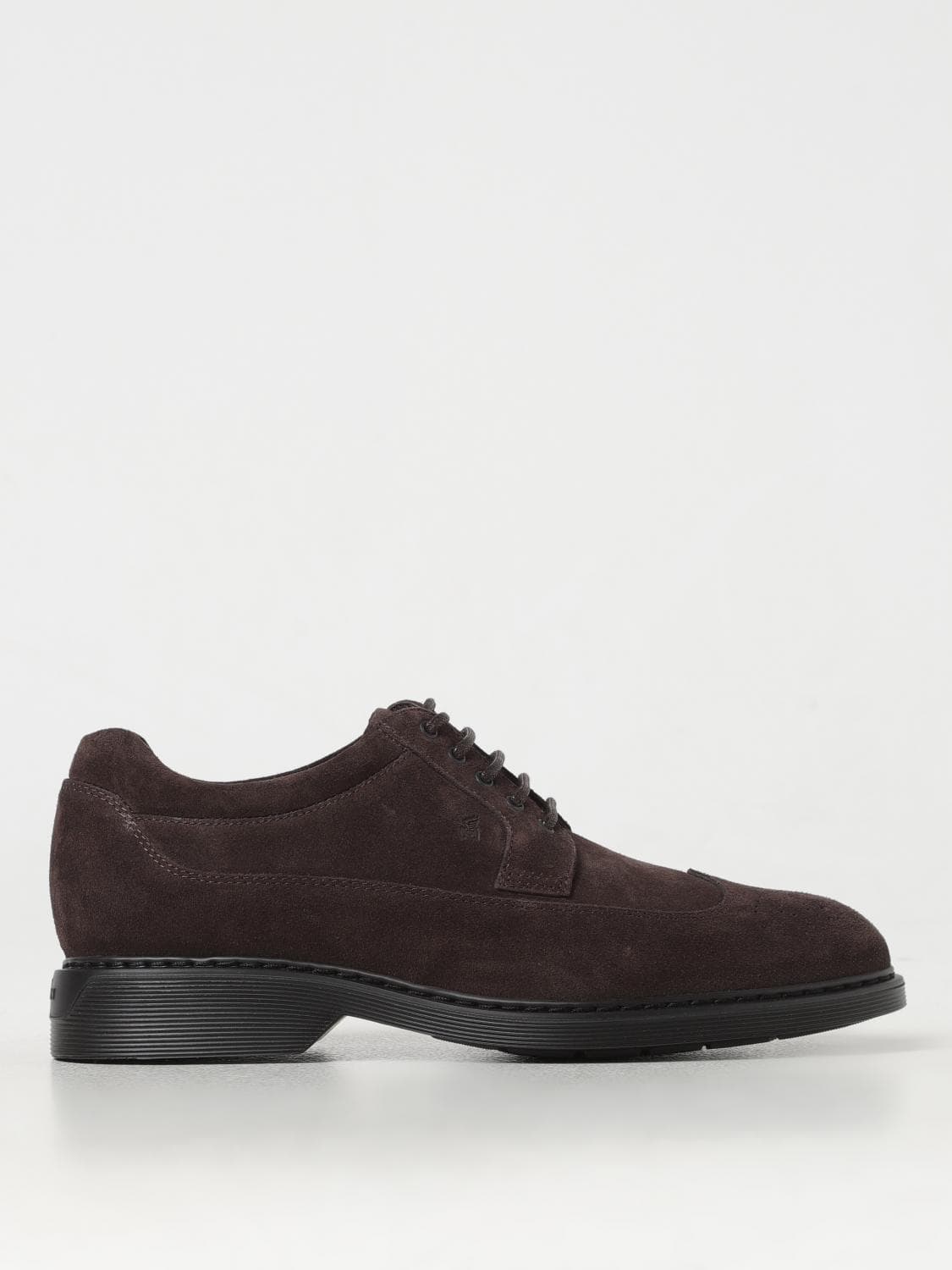 Hogan Brogue Shoes Men color Ebony
