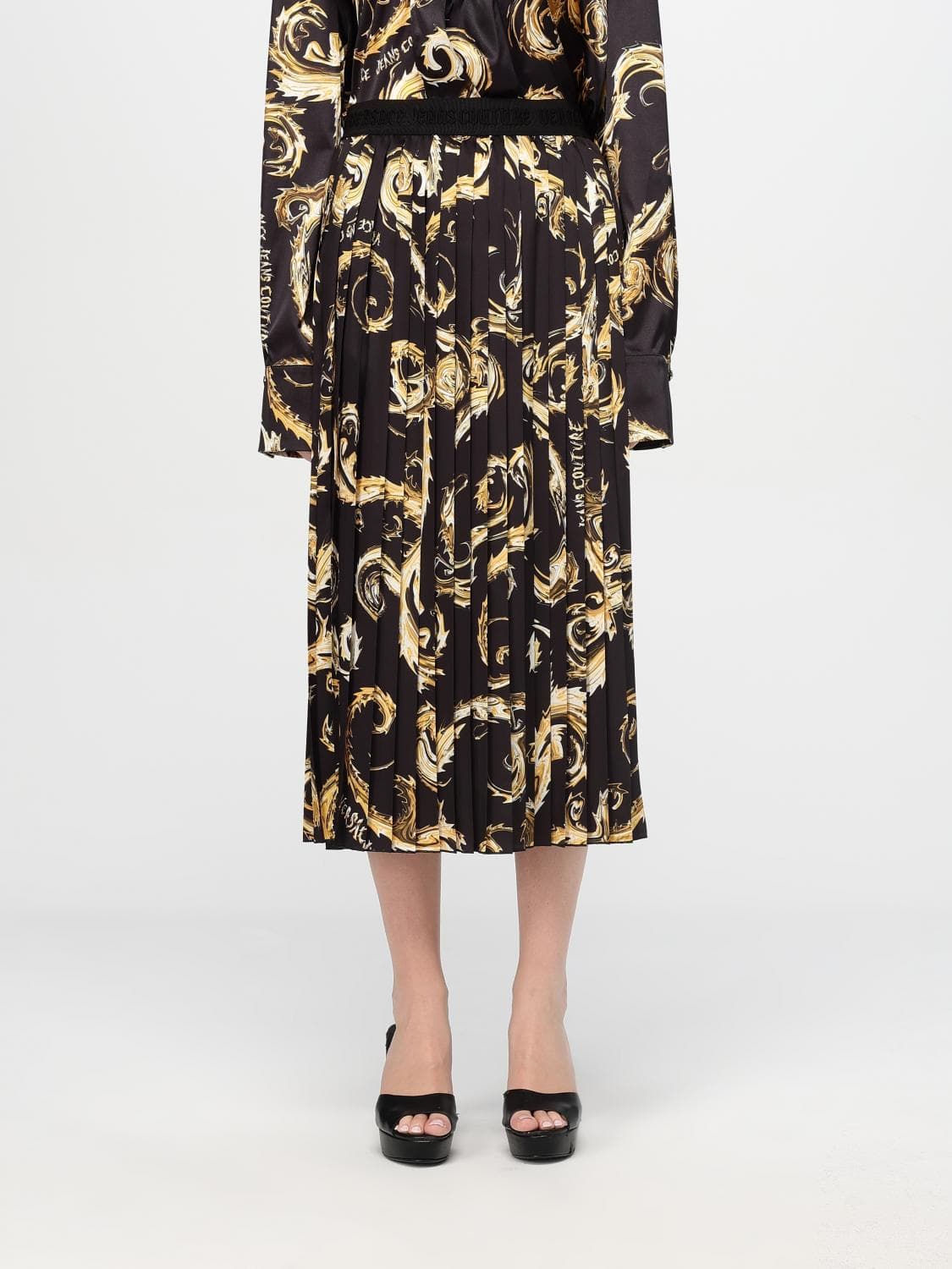 Versace Jeans Couture Skirt Woman color Gold