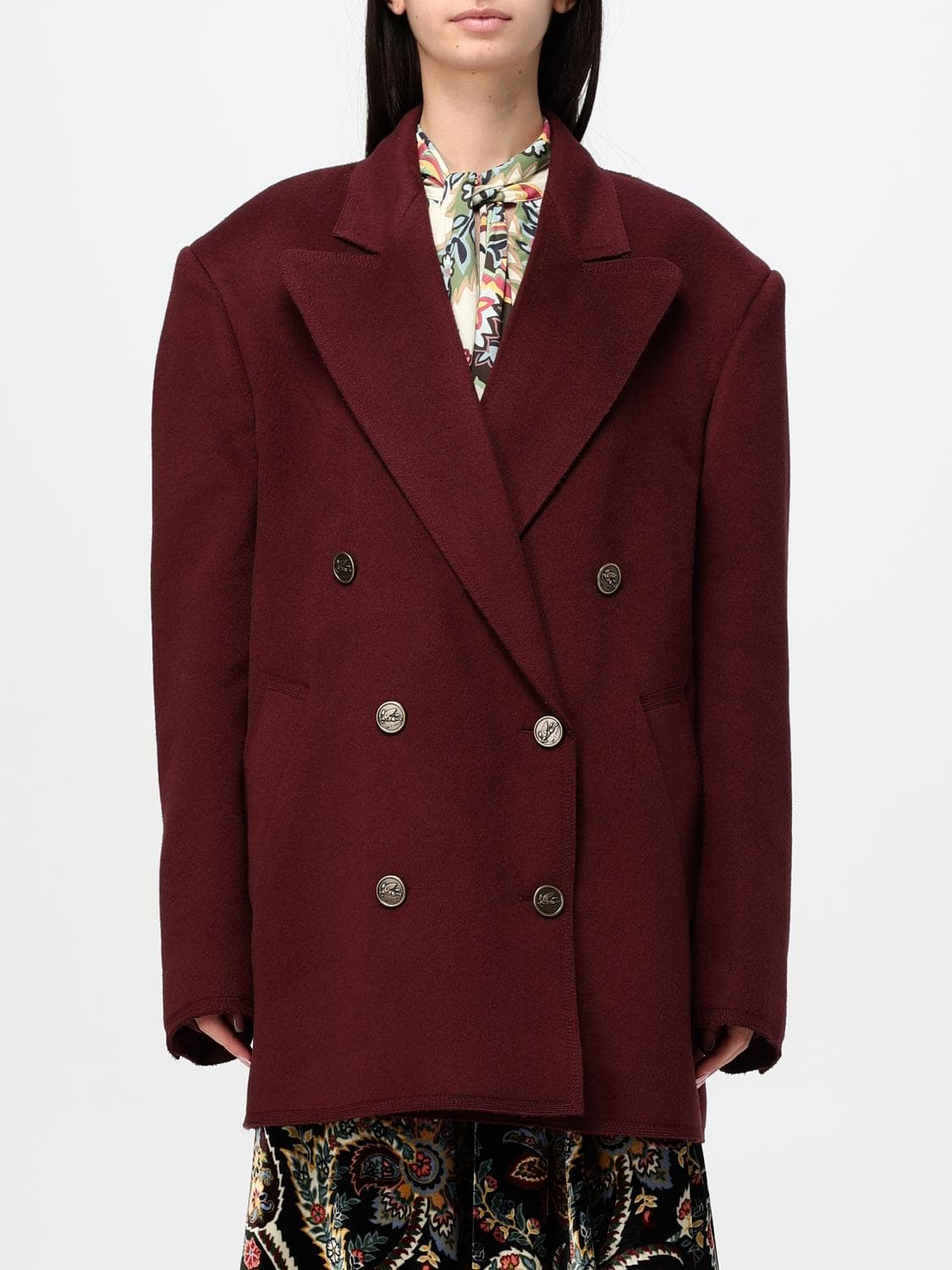 Etro Coat Woman color Red