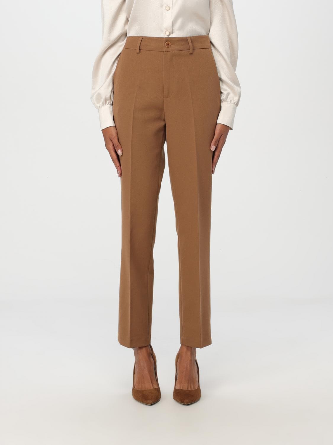 Liu Jo Pants Woman color Camel · 48