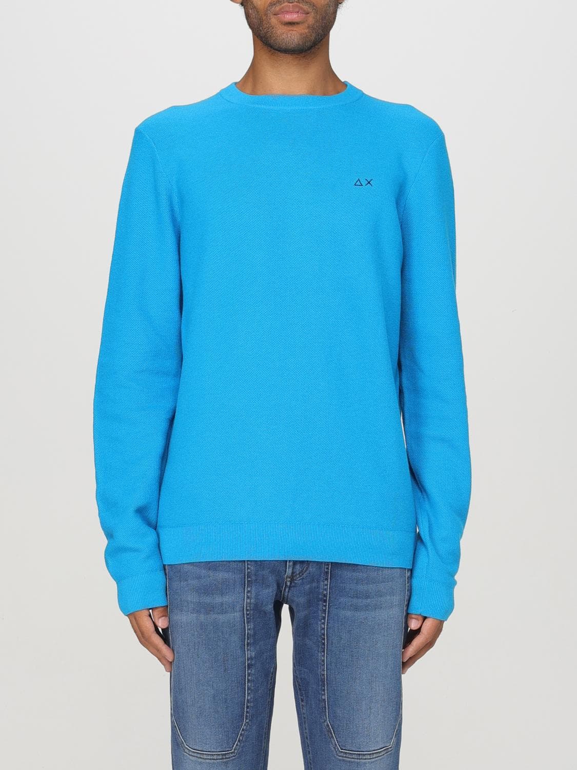 Sun68 Sweater Men color Turquoise