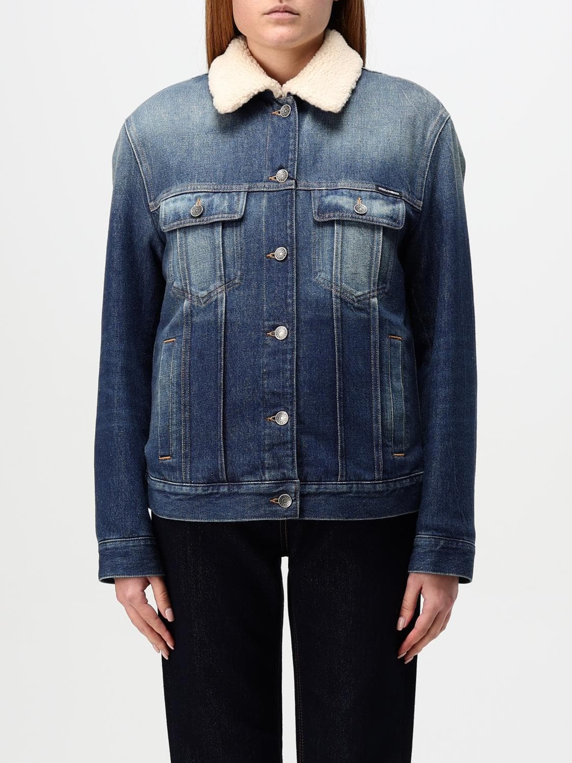 Dolce & Gabbana Jacket Woman color Denim
