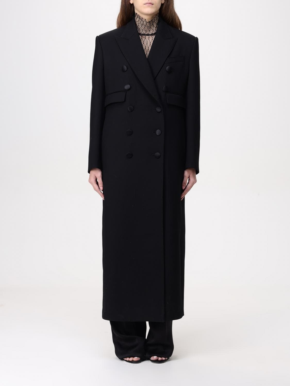 Dolce & Gabbana Coat Woman color Black · 38