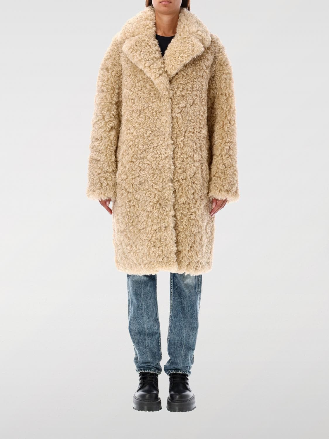 Stand Studio Coat Woman color Beige