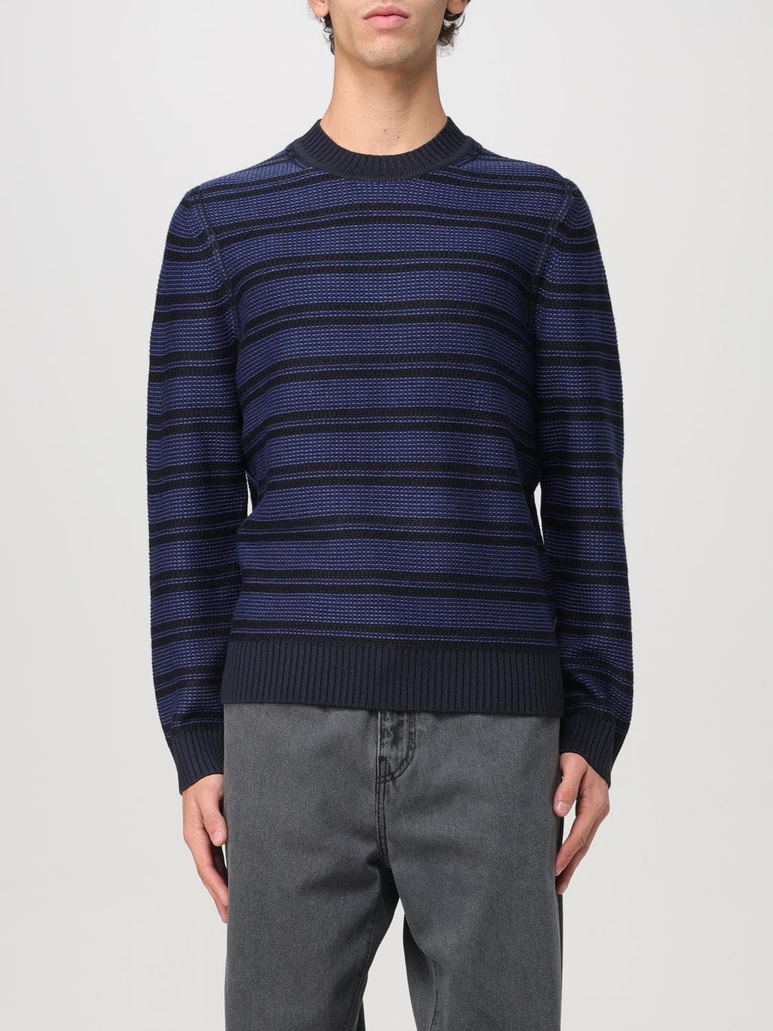 Boss Sweater Men color Blue