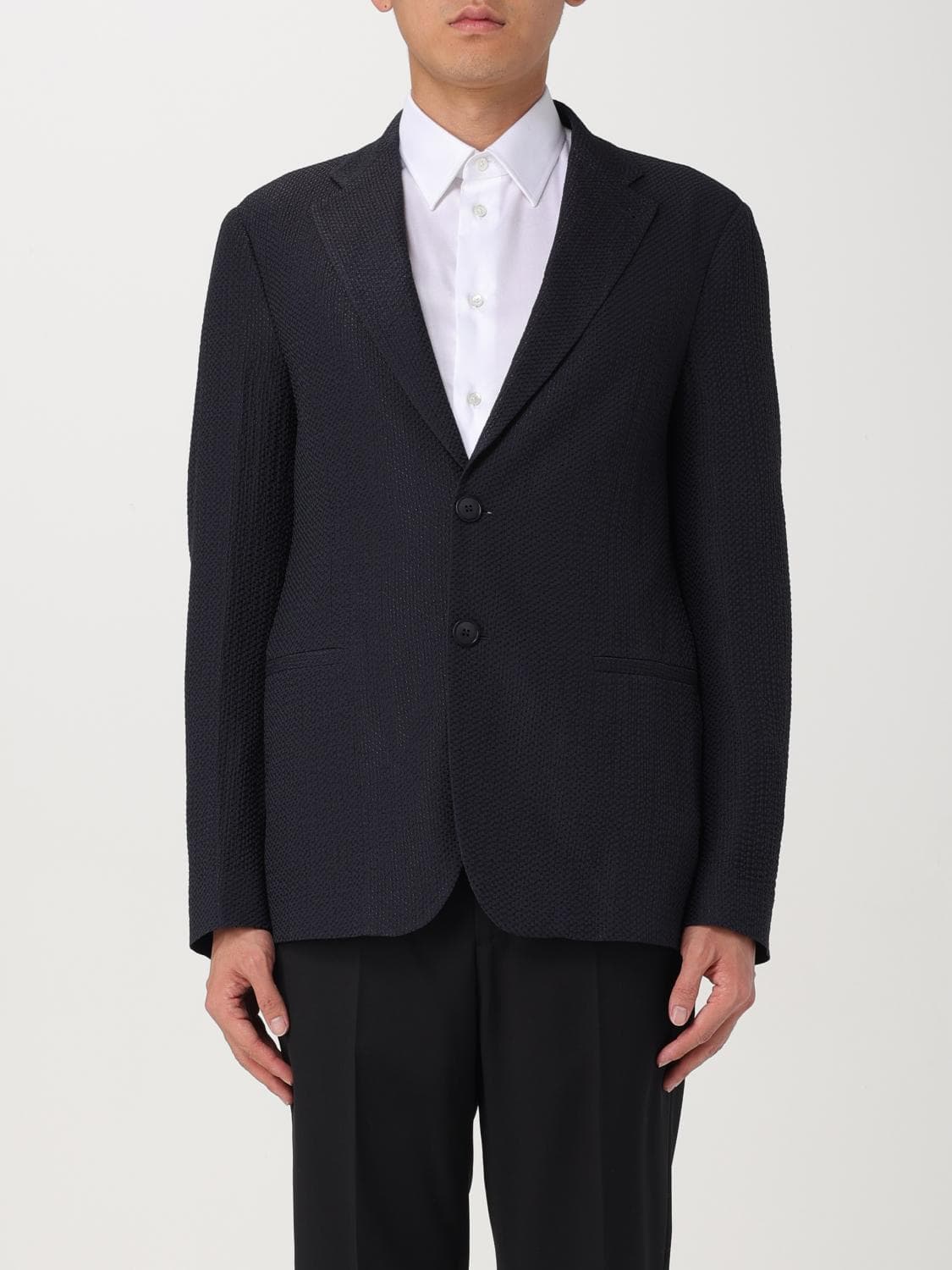 Giorgio Armani Jacket Men color Blue