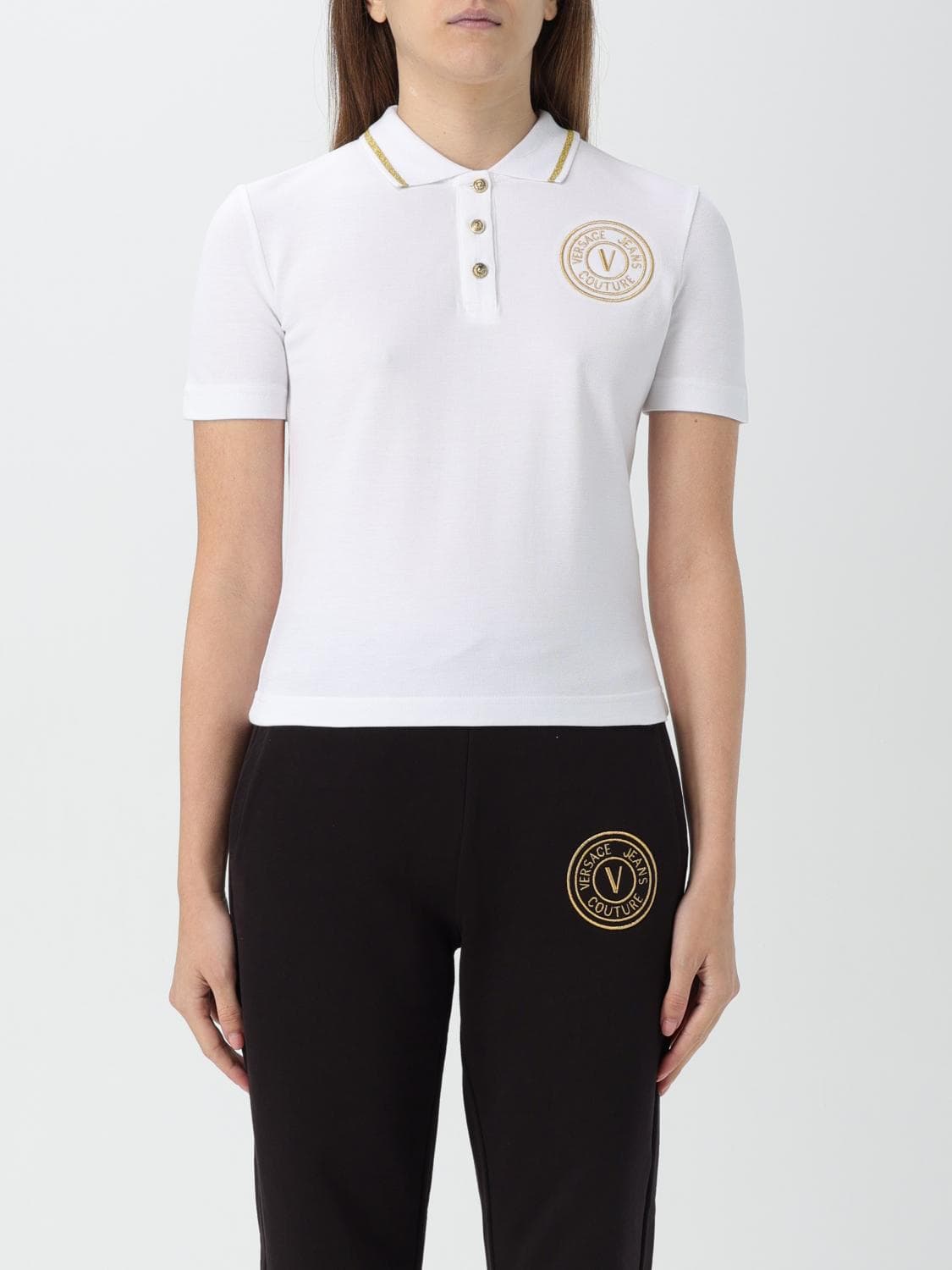 Versace Jeans Couture Polo Shirt Woman color White