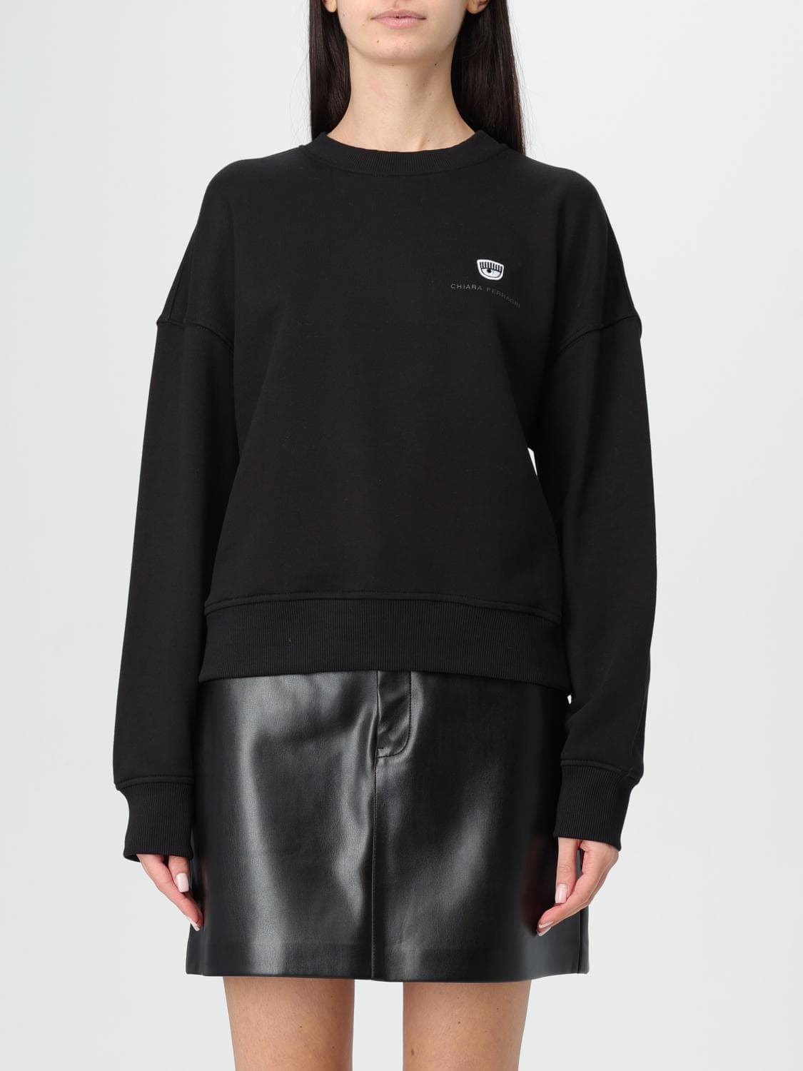 Chiara Ferragni Sweatshirt Woman color Black