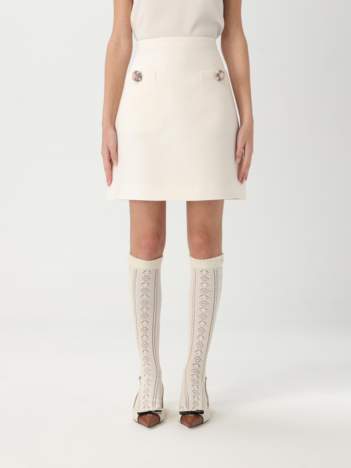 Valentino Skirt Woman color Ivory
