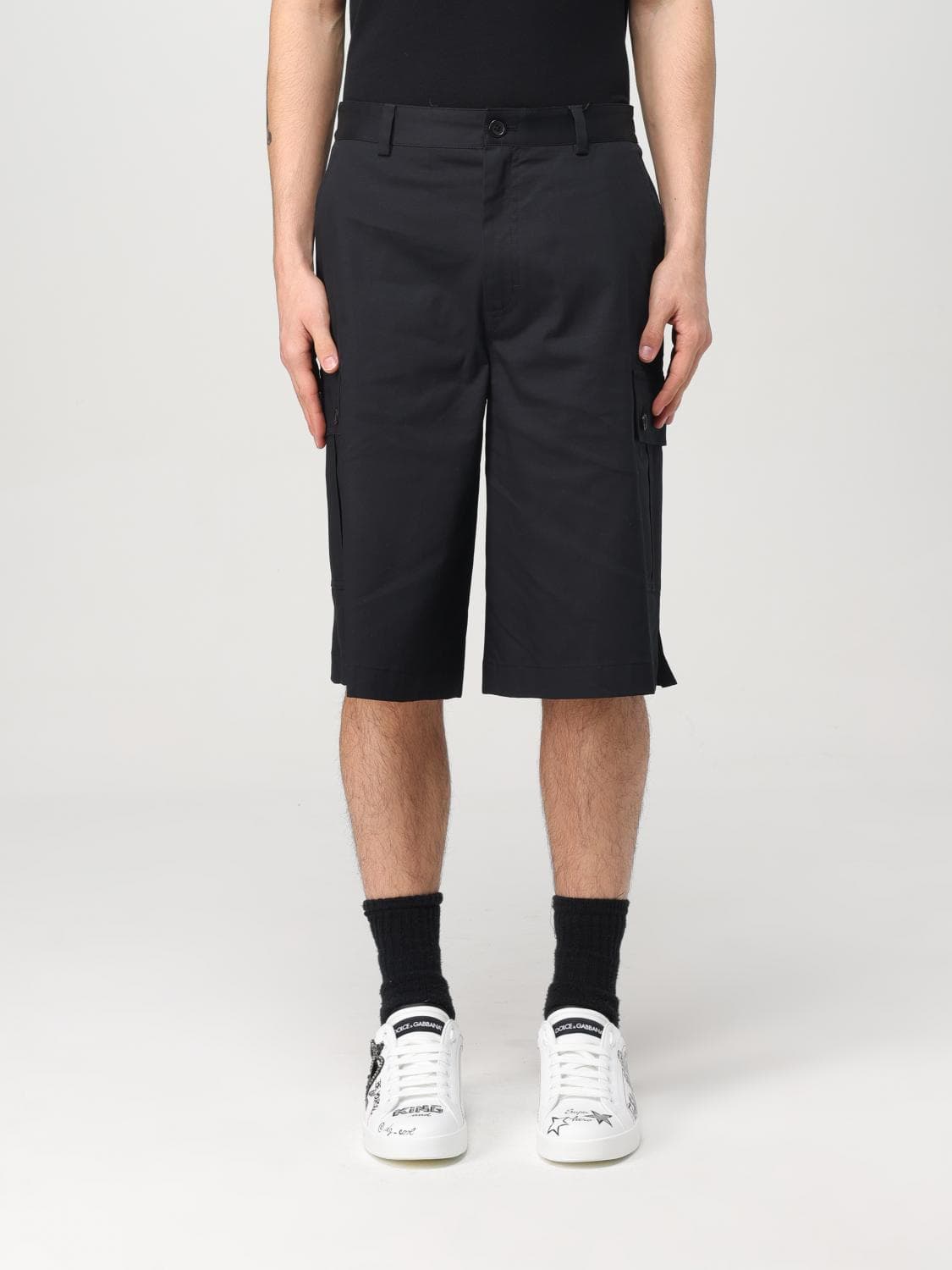 Dolce & Gabbana Shorts Men color Black · 50