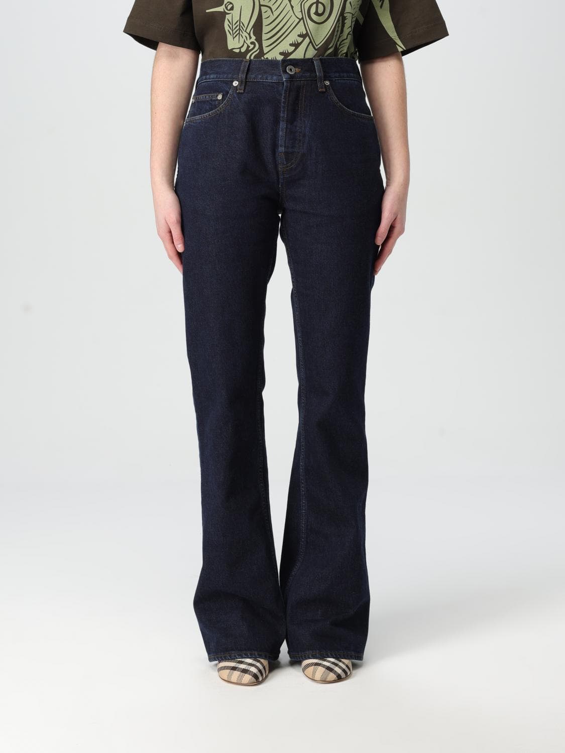 Burberry Jeans Woman color Blue