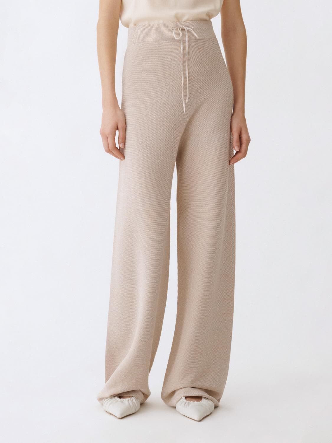 Fabiana Filippi Pants Woman color Sand · 44