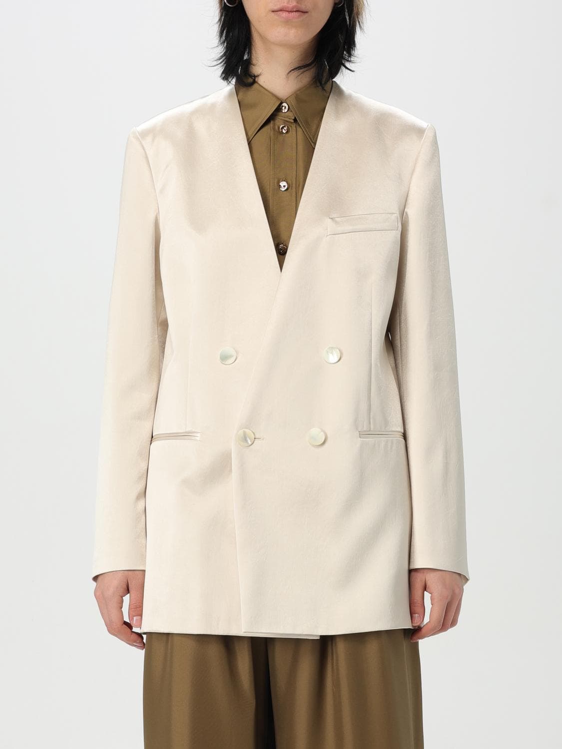 Philosophy Di Lorenzo Serafini Jacket Woman color Yellow Cream · 40