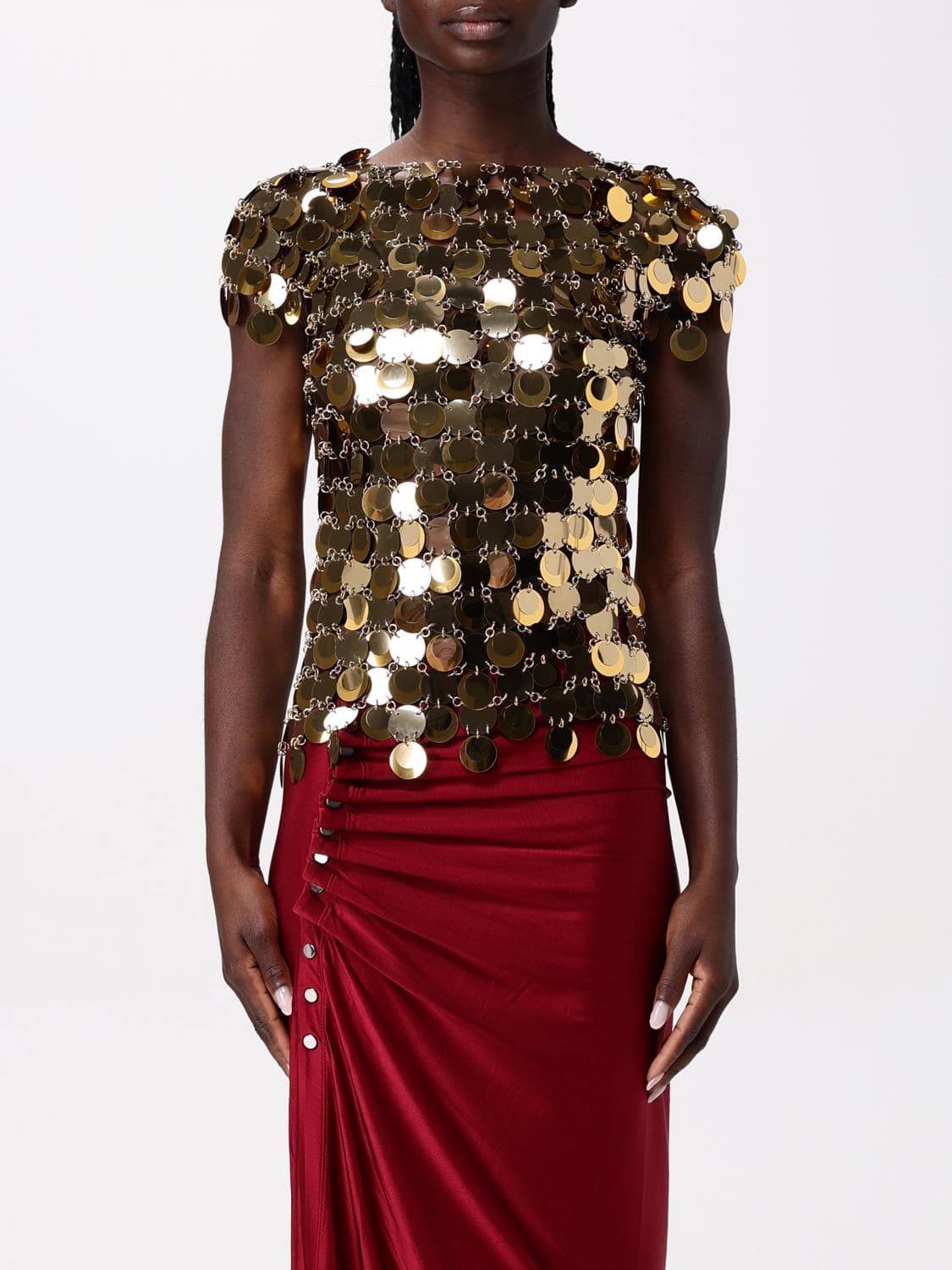 Rabanne Top Woman color Gold