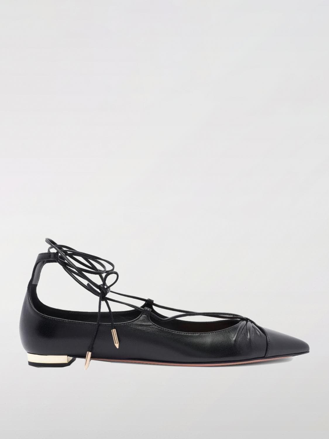 Aquazzura Ballet Flat Woman color Black