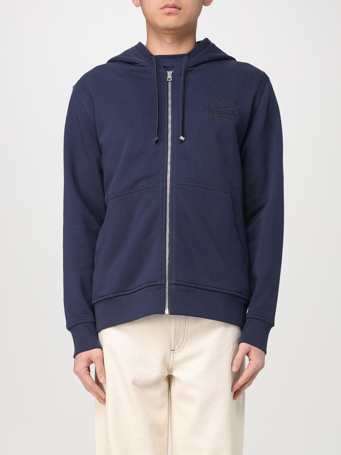 Etro Sweatshirt Men color Blue