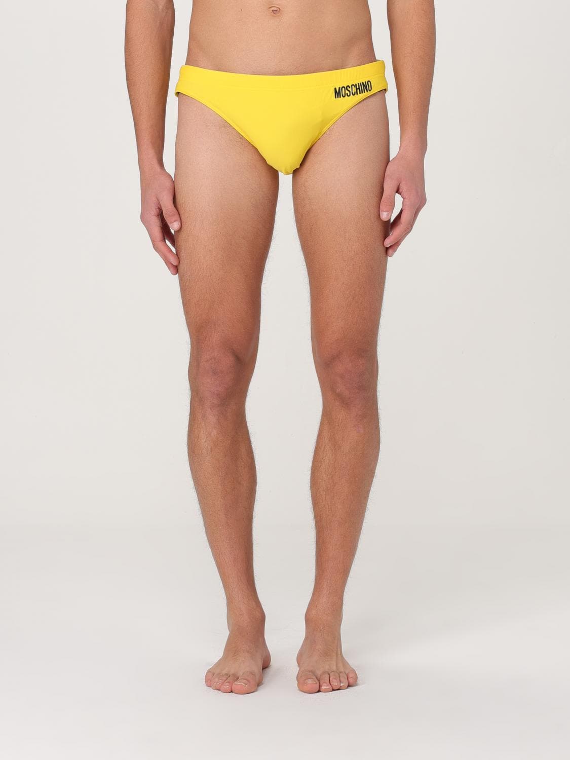 Moschino Couture Swimsuit Men color Yellow